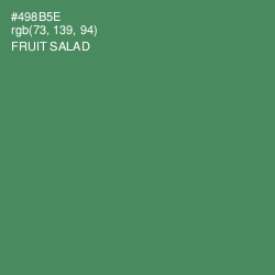 #498B5E - Fruit Salad Color Image